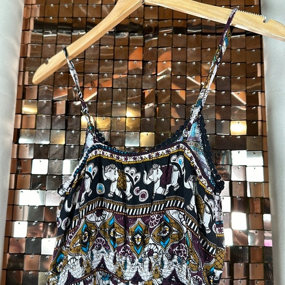 Bluenotes Multicolour Paisley Elephant Print Jumpsuit Size XS P2P 14-15” - Picture 10 of 12